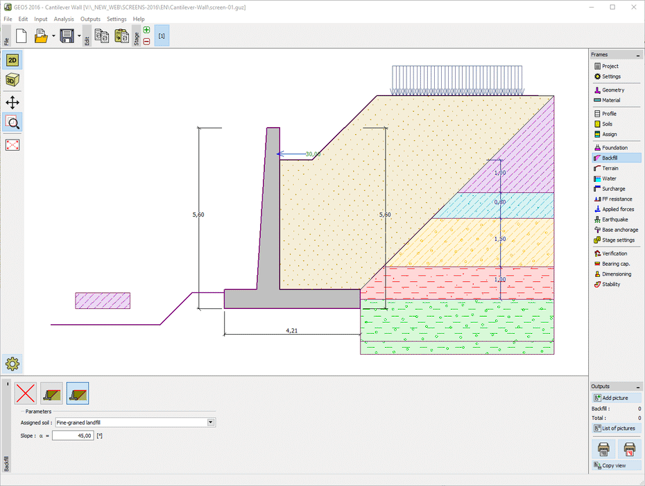 GEO5 Cantilever Wall (2025)