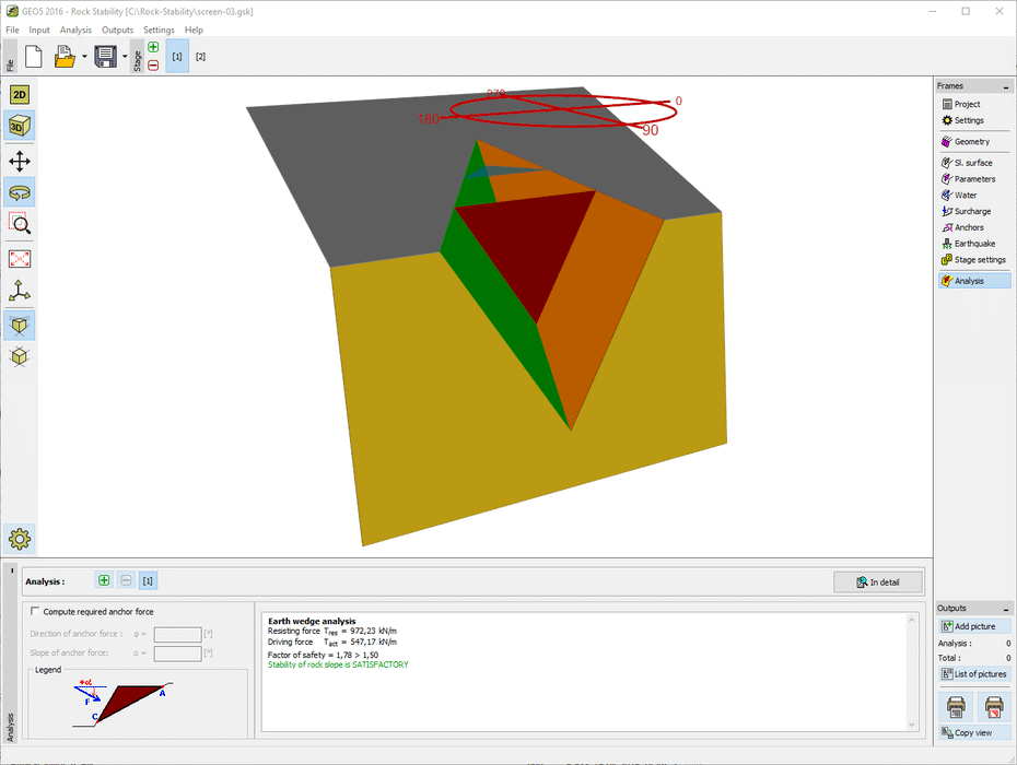 GEO5 Rock Stability