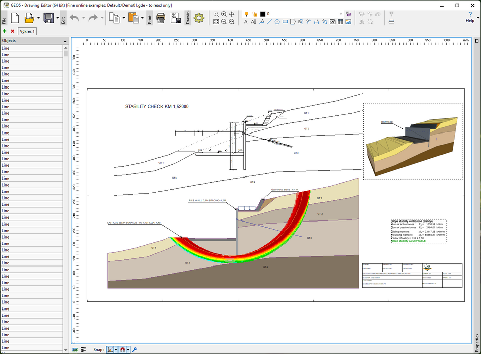 GEO5 Drawing Editor