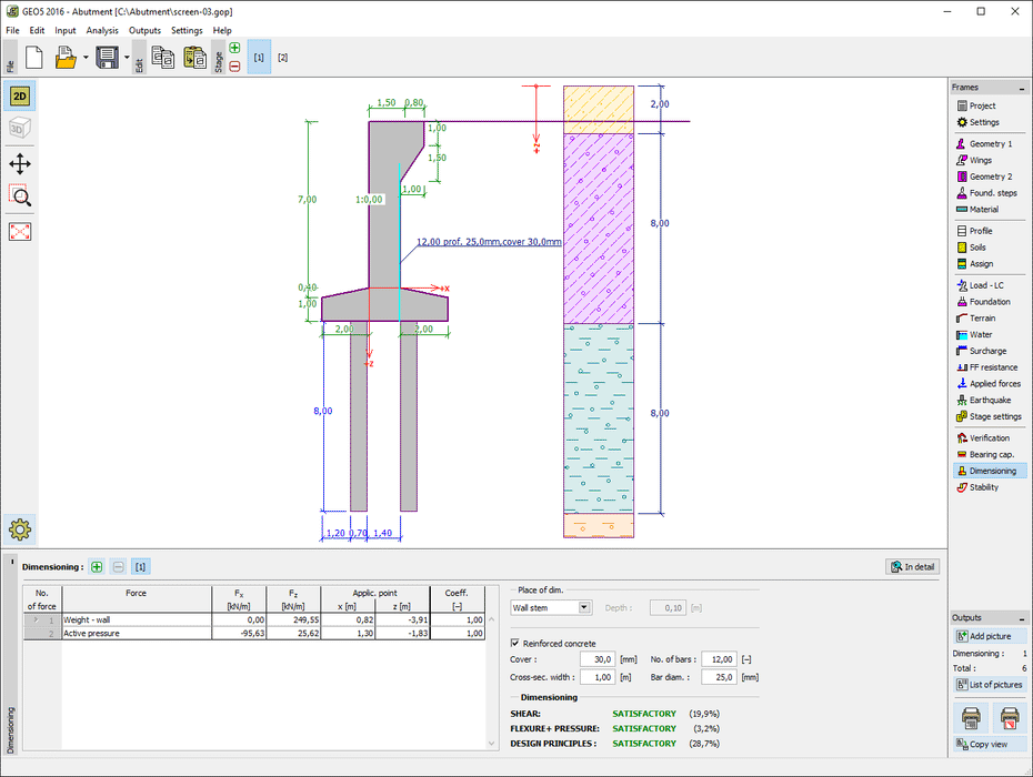 GEO5 Abutment