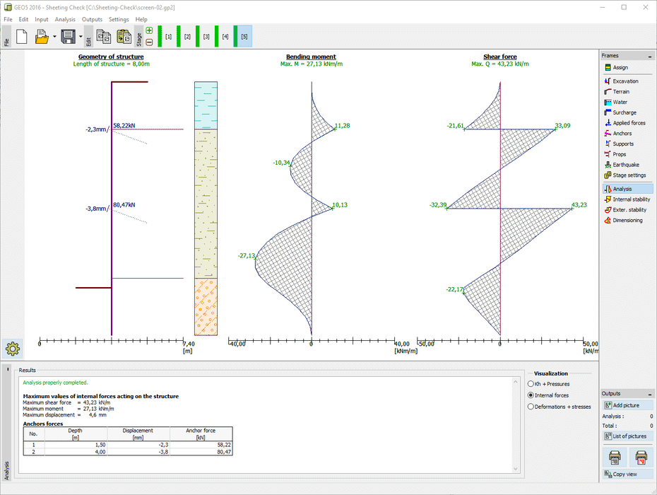 GEO5 Sheeting Check