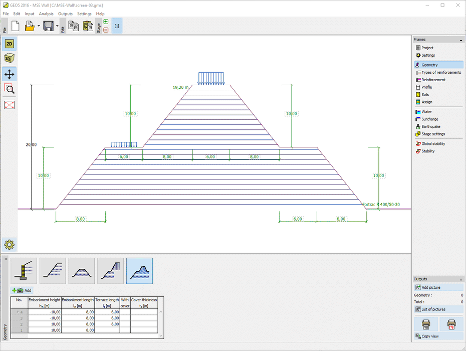 GEO5 MSE Wall